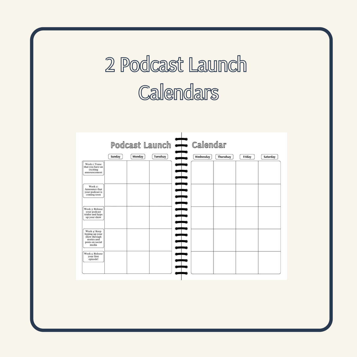 Andi's Friendly Podcast Planner