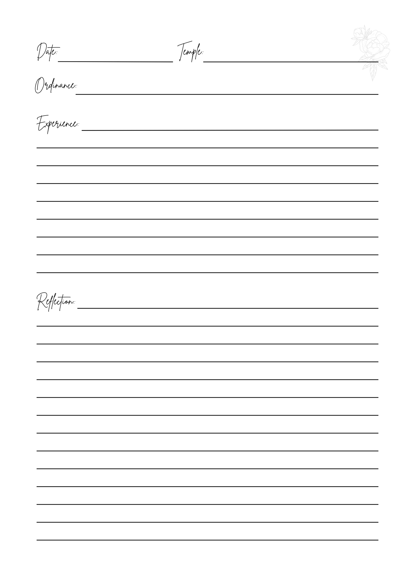 Temple Journal