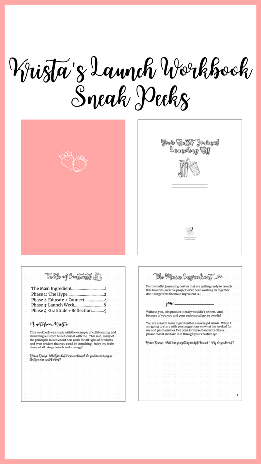 Krista's Launch Workbook