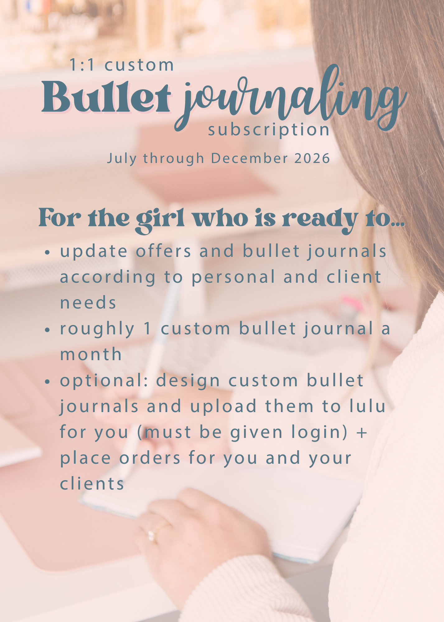 2026 Custom Bullet Journal Subscription