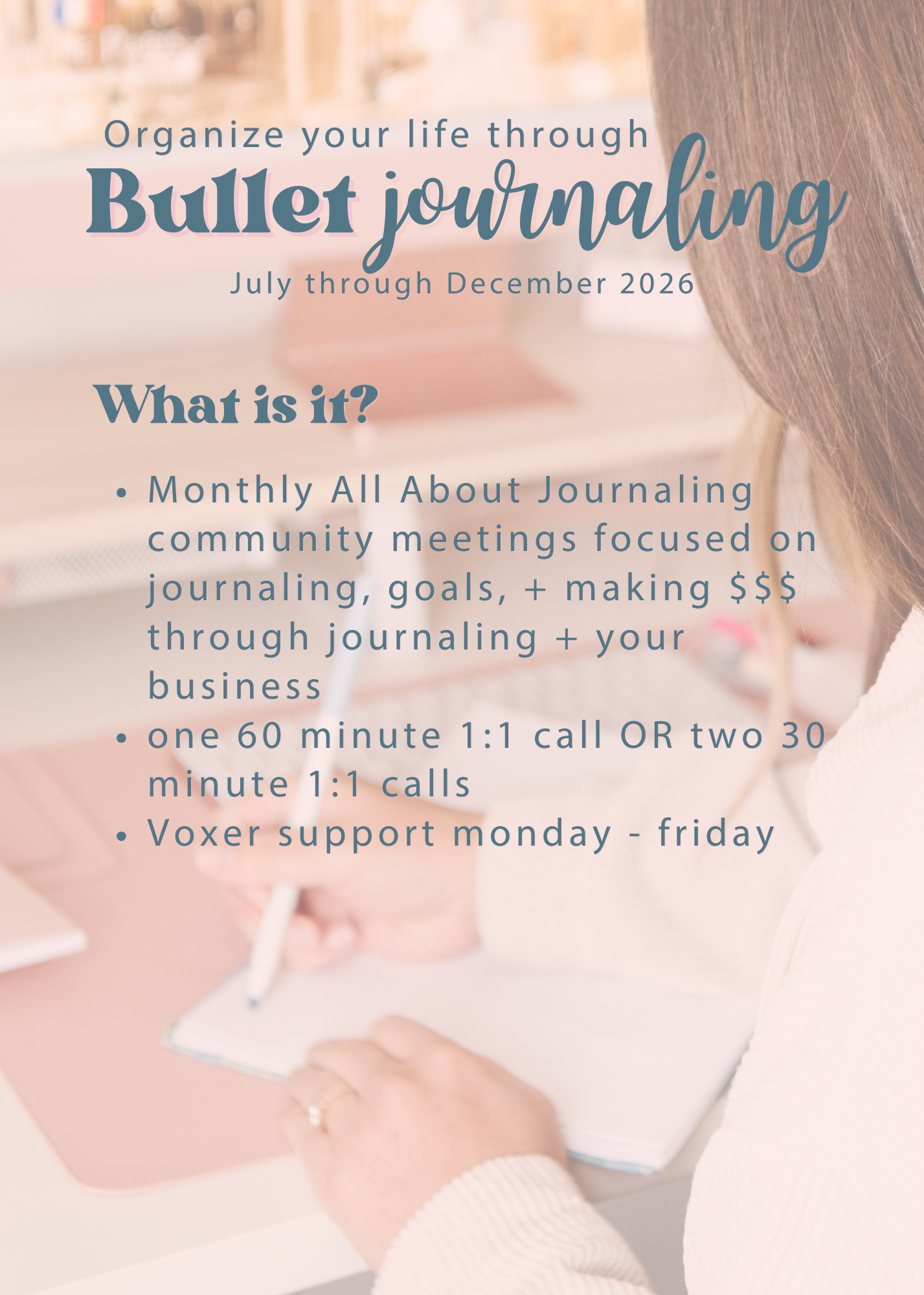 August - December Organize your life through bullet journaling